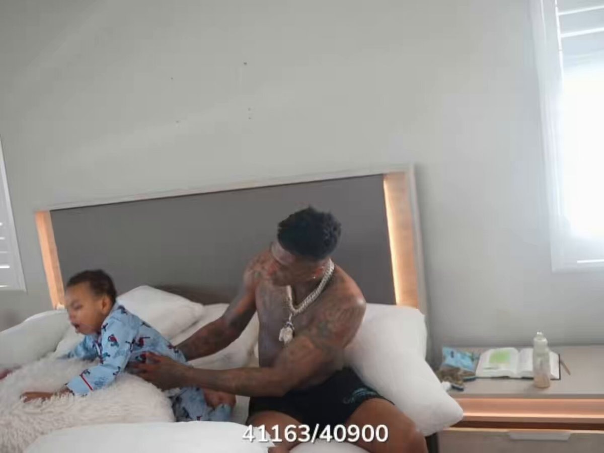 Chrisean Jr choking after Blueface candy