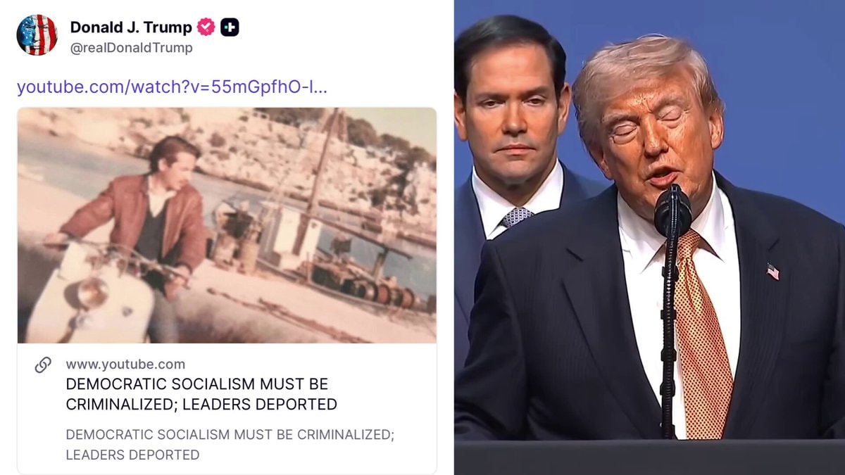 Trump posts on democratic socialism