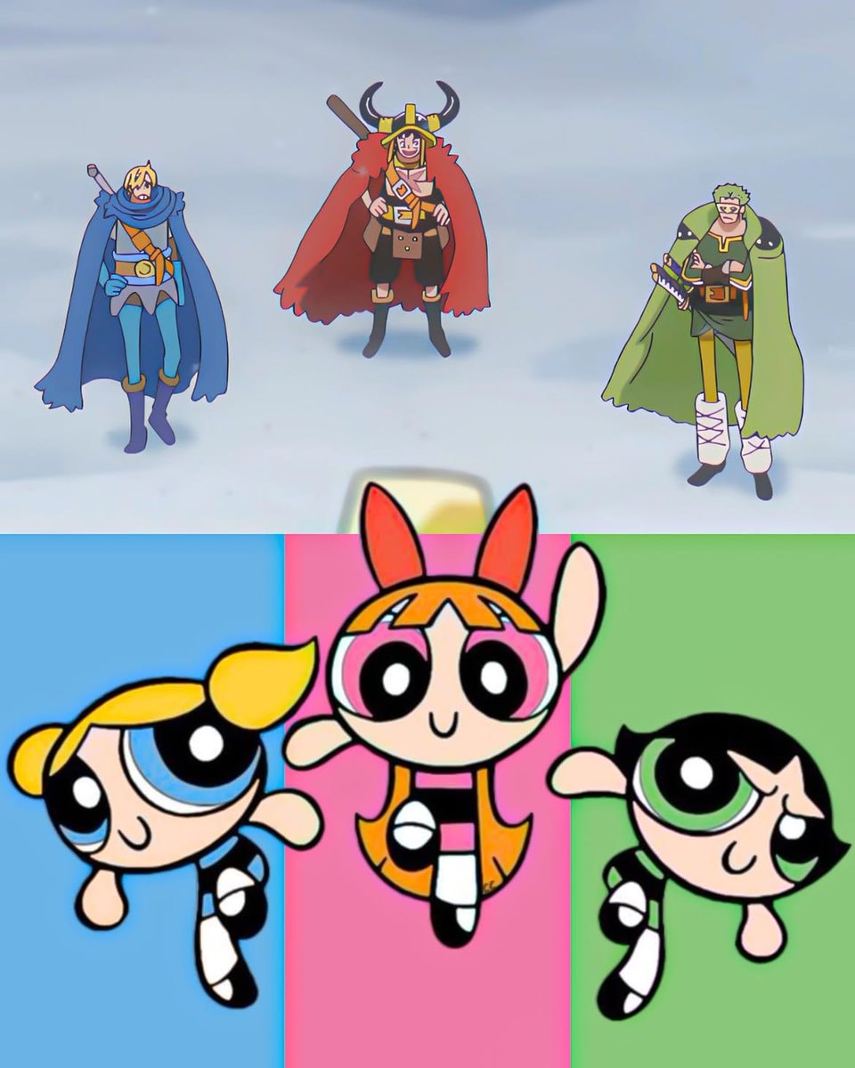 Anime and Powerpuff Girls mashup