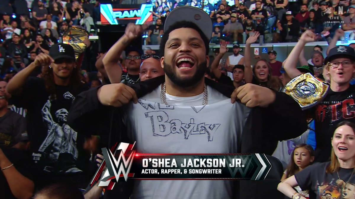 O'Shea Jackson Jr We ❤️ Bayley WWE Raw