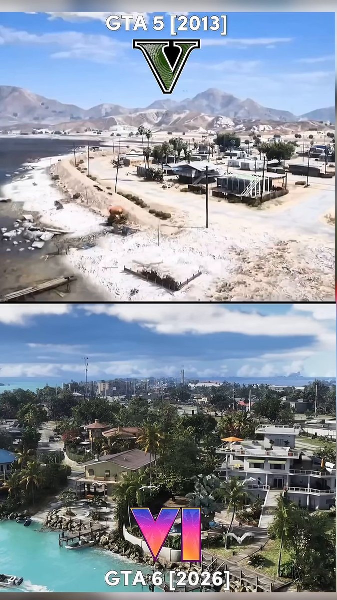 GTA 6 vs GTA 5 Graphics Comparison