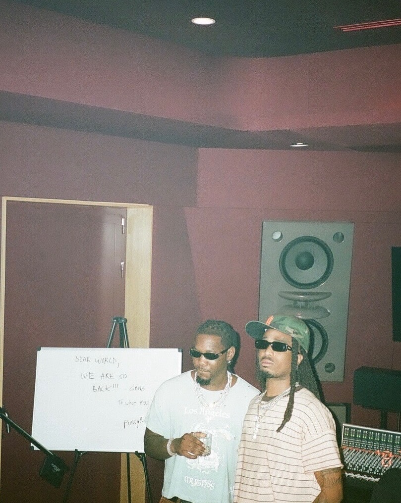 Quavo and Offset studio reunion