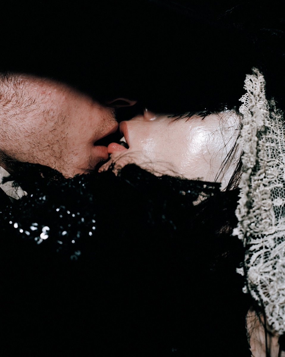 Velvet Surrender Victorian parlor kiss