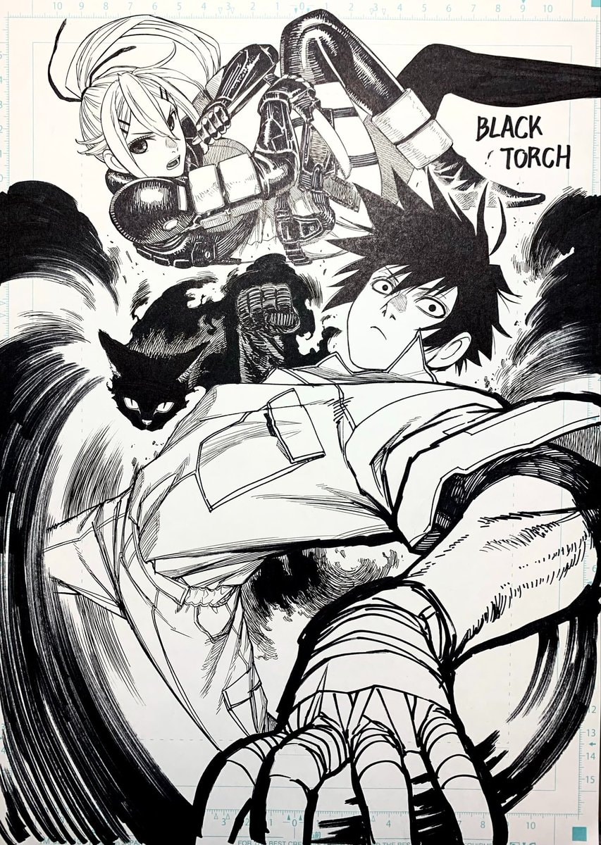 BLACK TORCH support illustration by Tatsu Yukinobu (photo 2 of 2)
