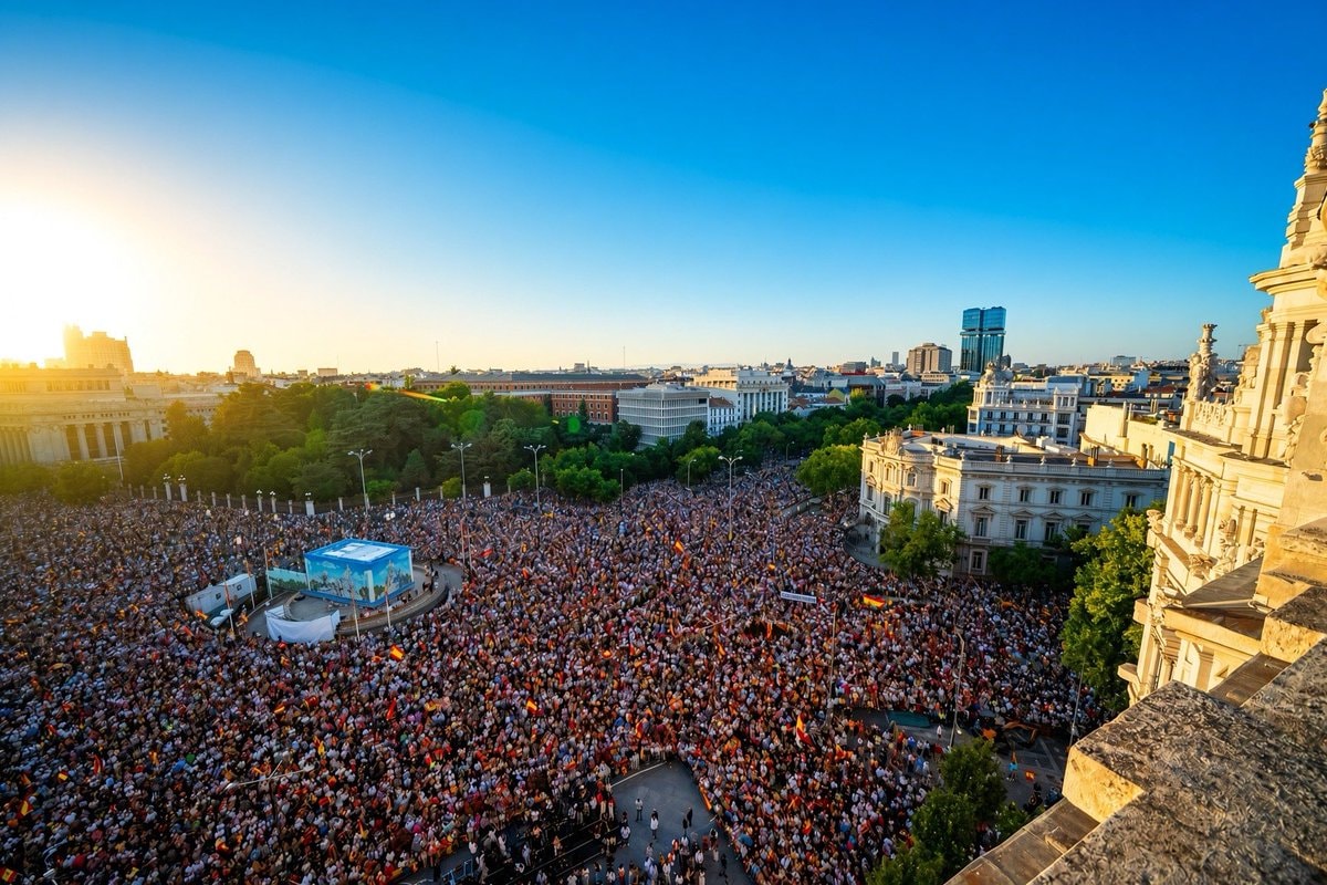Ceuta rally Madrid crowd size Ceuta rally Madrid crowd size