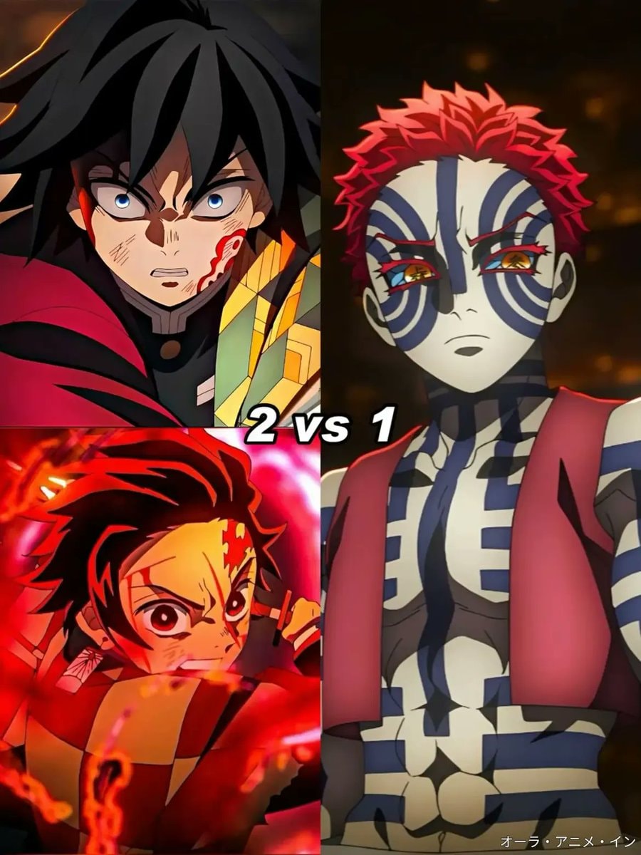 Anime 2 vs 1 battle scene (photo 1 of 4)