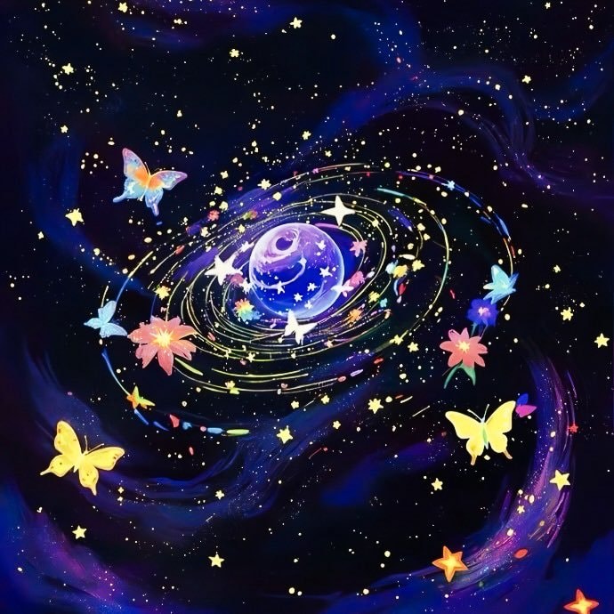 Dreamlike Cosmic Space Stars (photo 2 of 4)