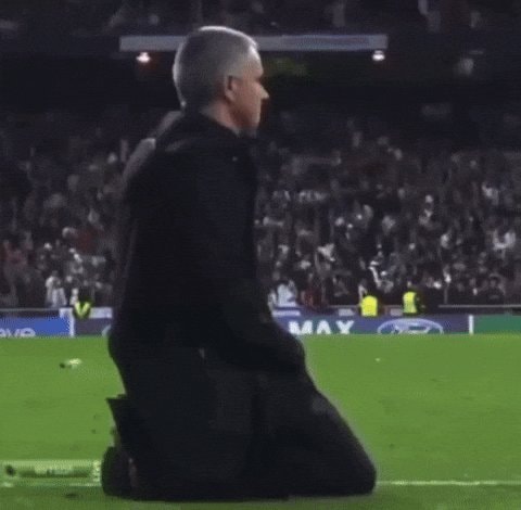 Harry Kane kneeling on pitch at stadium
