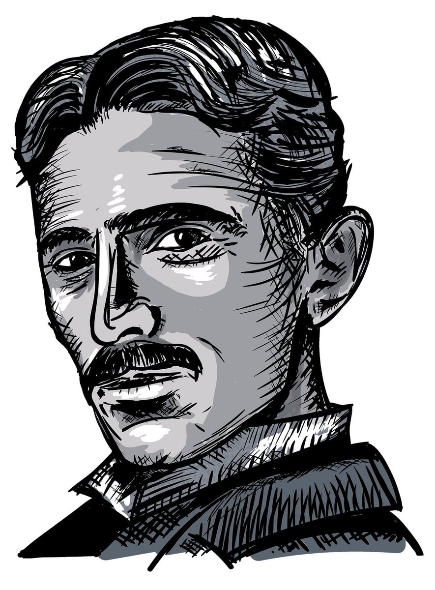 Nikola Tesla sketch