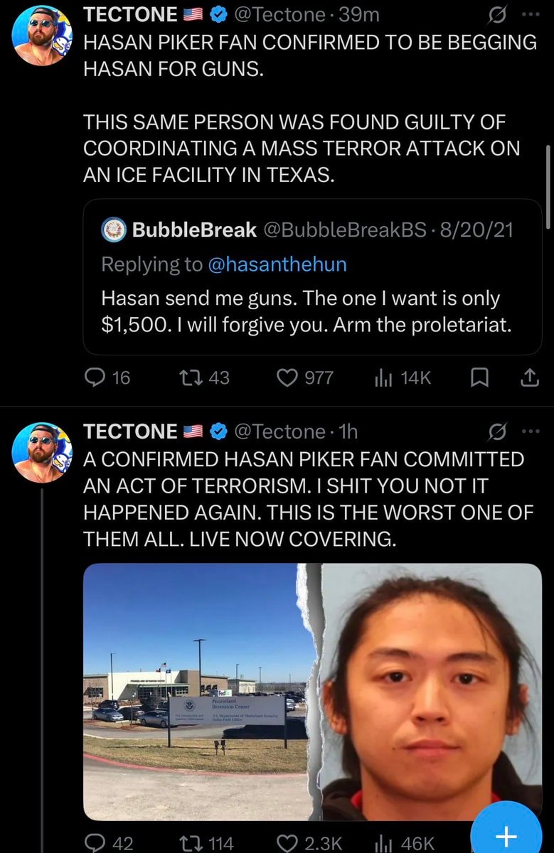 Hasan Piker fan ICE facility arrest Hasan Piker fan ICE facility arrest