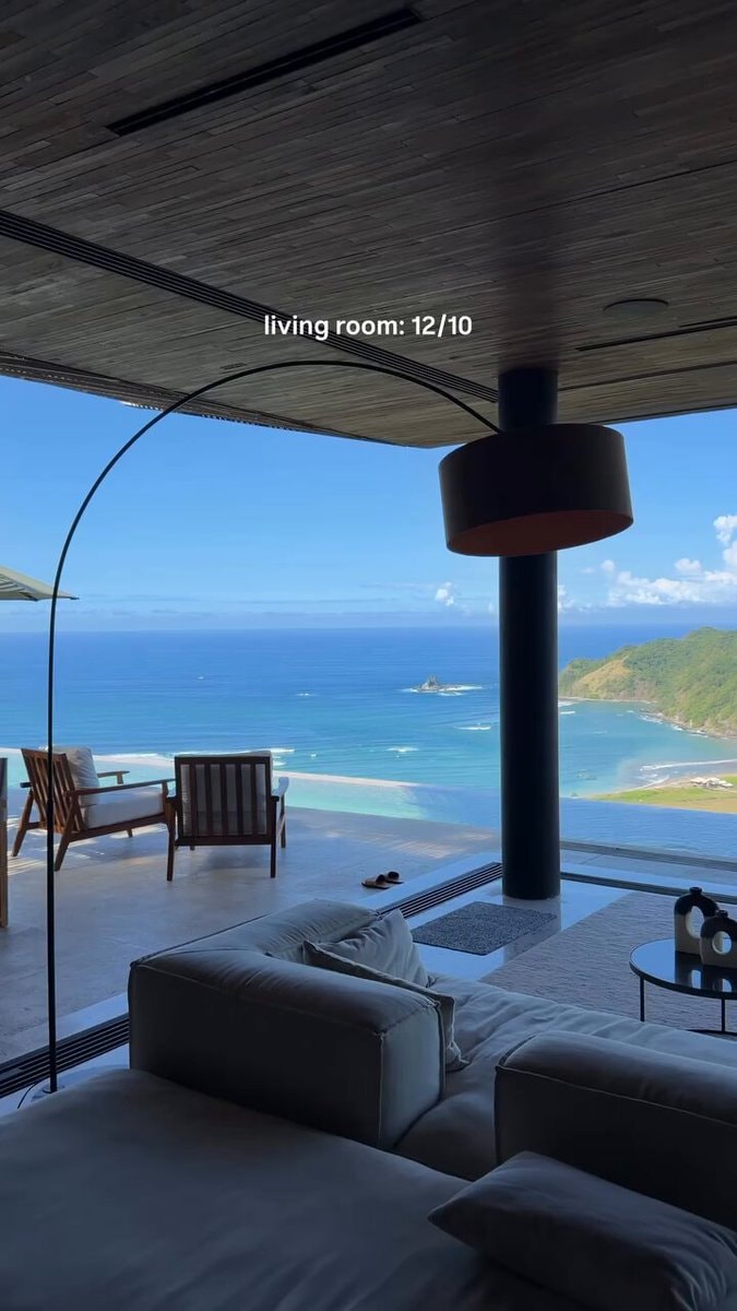Luxury living room ocean view