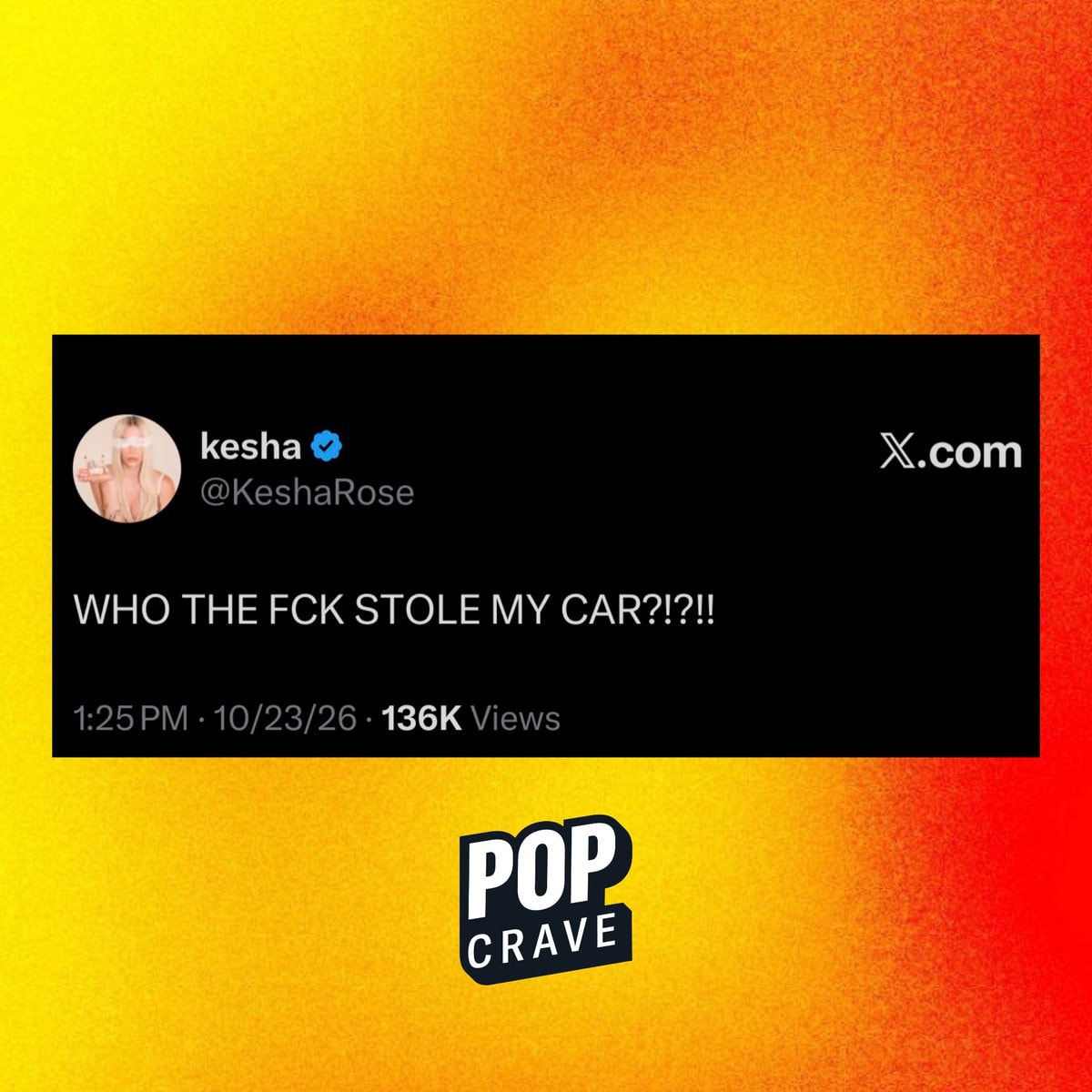Kesha missing car posters
