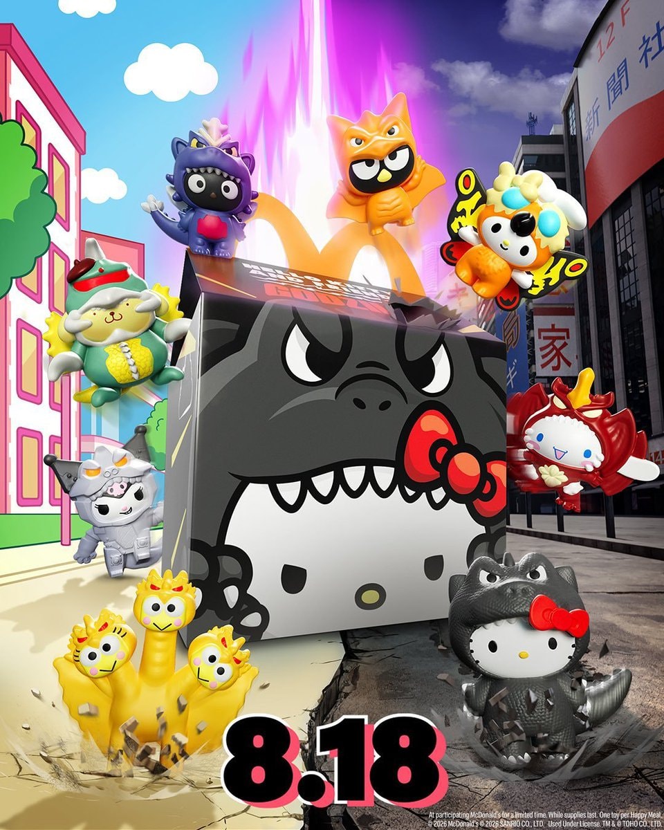Hello Kitty Kaiju McDonald's collab