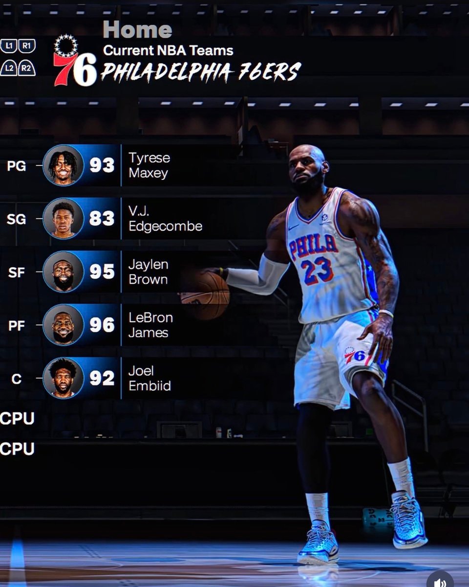 76ers NBA 2K27 lineup