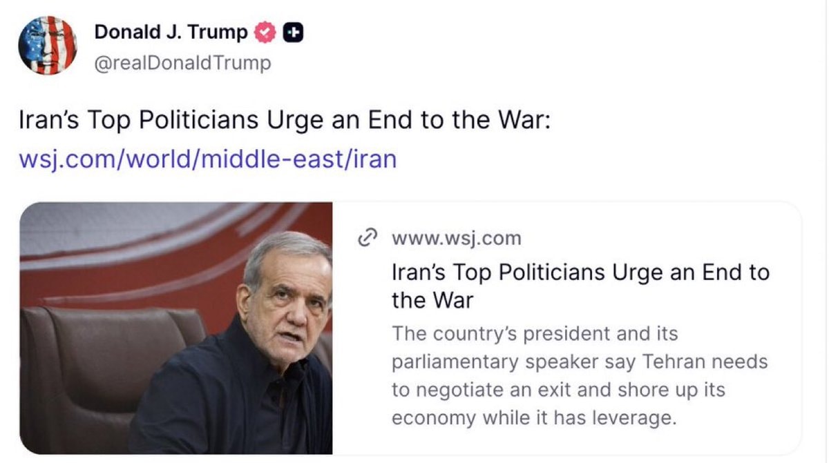 Trump on Iran war