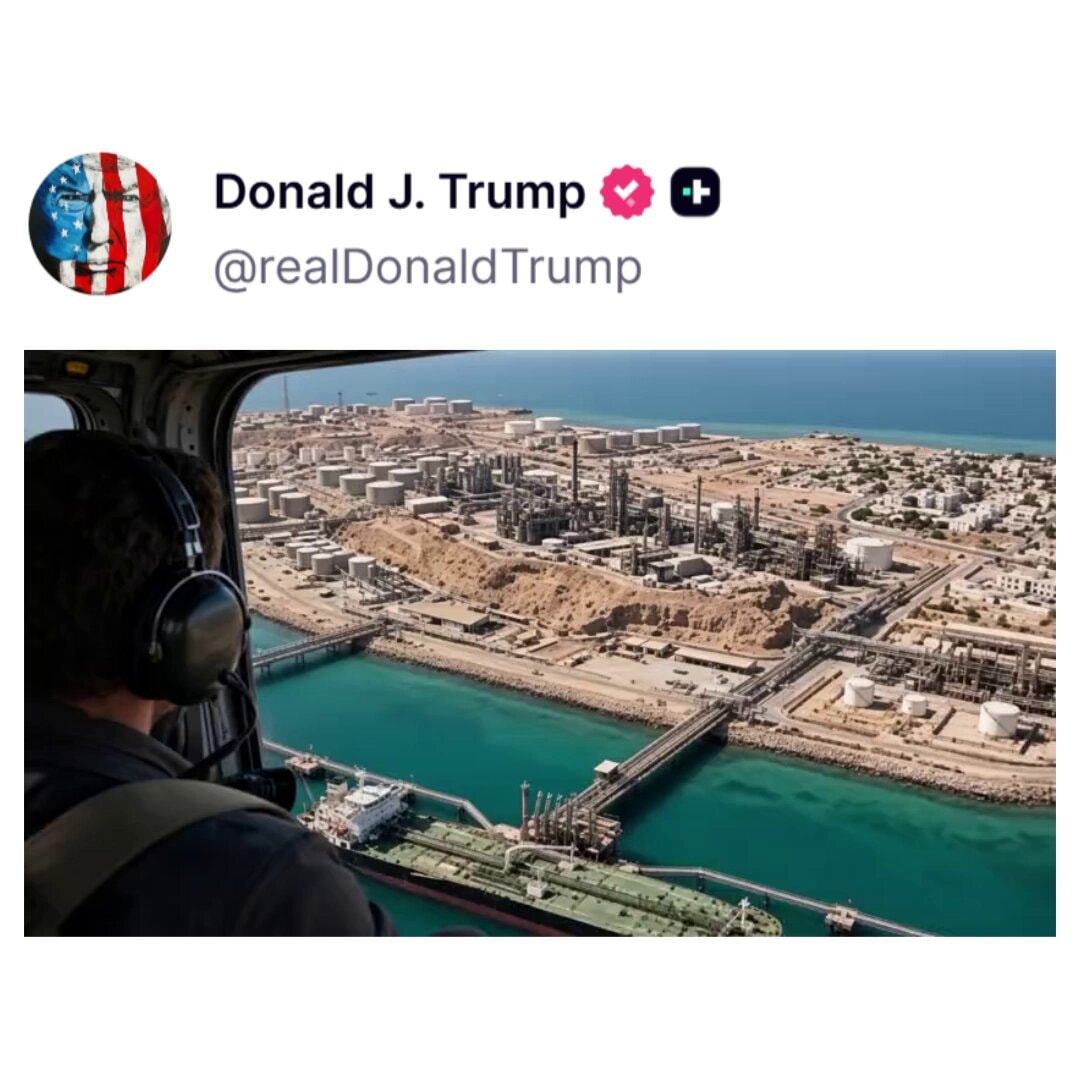 Trump video Iran Kharg Island