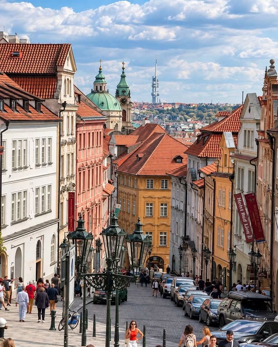 Nerudova Street Prague Czech Republic