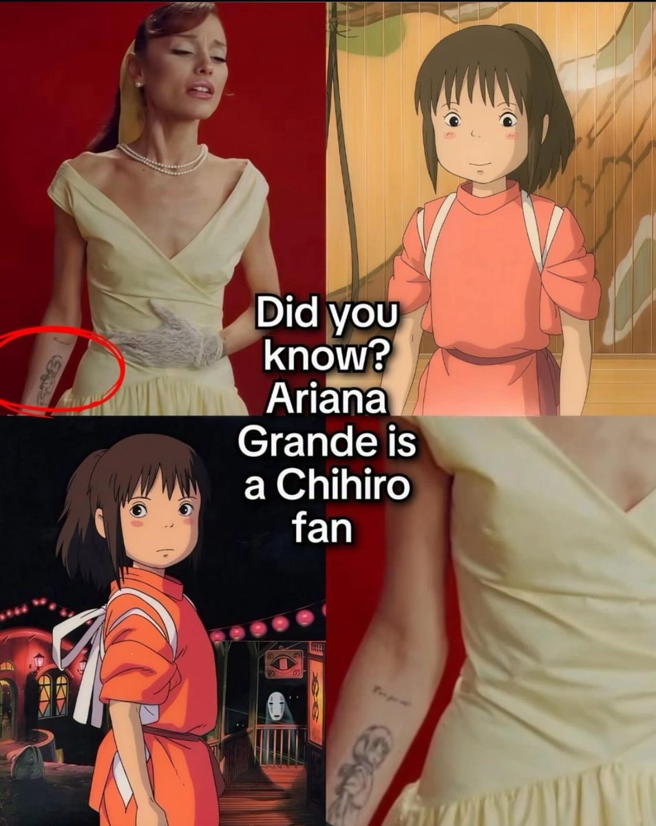 Ariana Grande Chihiro meme