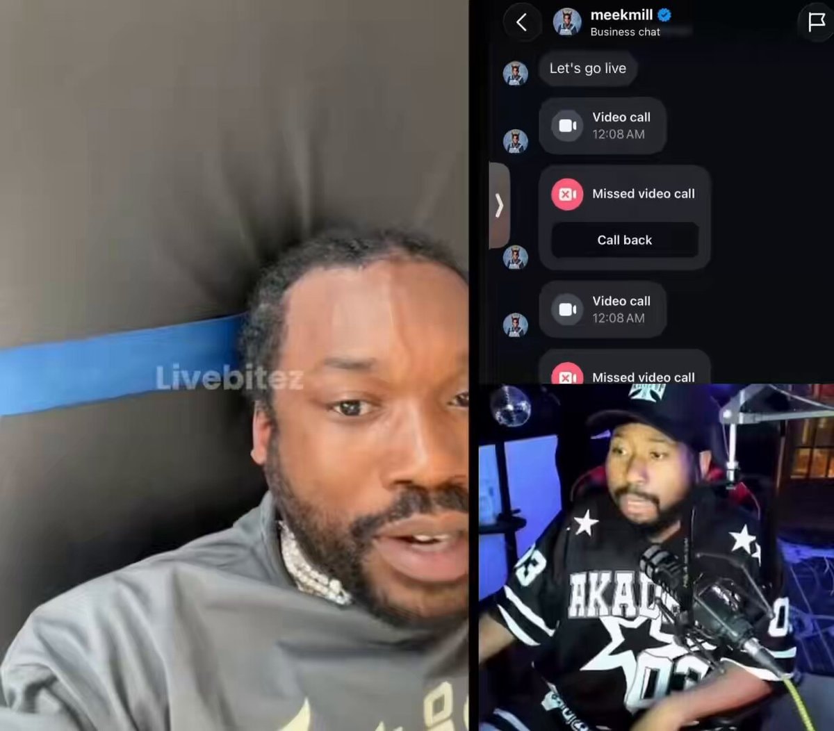 Meek Mill threatens Akademiks