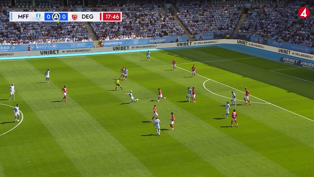 DEG own-half goal Swedish league