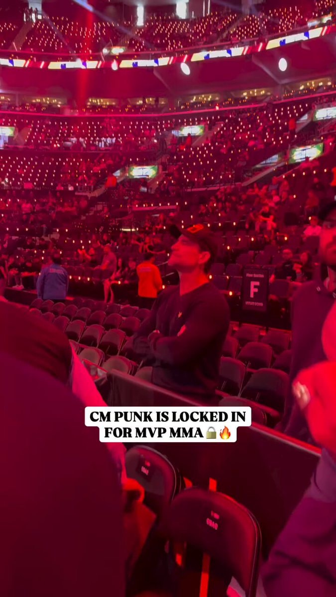 CM Punk at Gina Carano vs Ronda Rousey