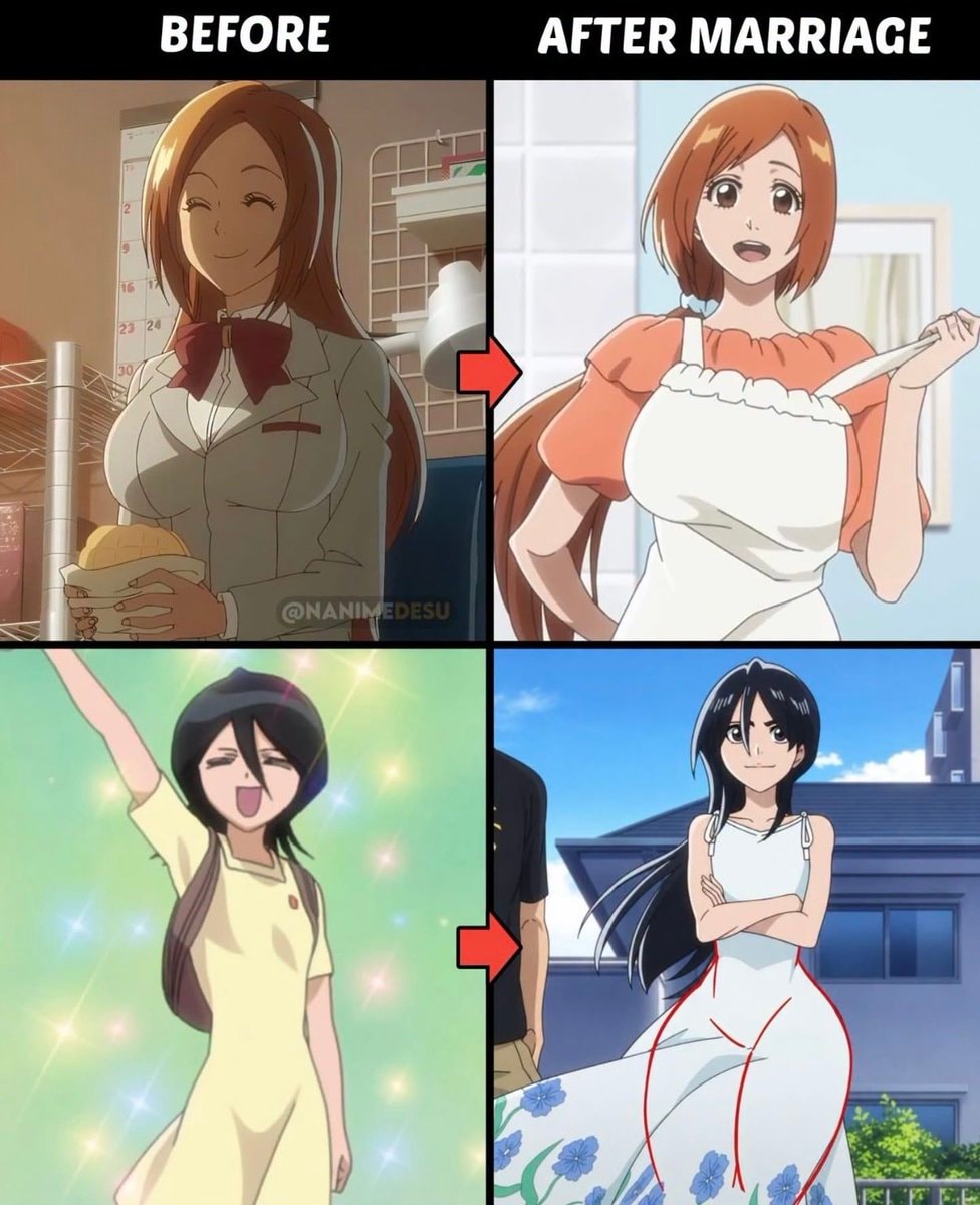 Bleach girls after marriage meme Bleach girls after marriage meme