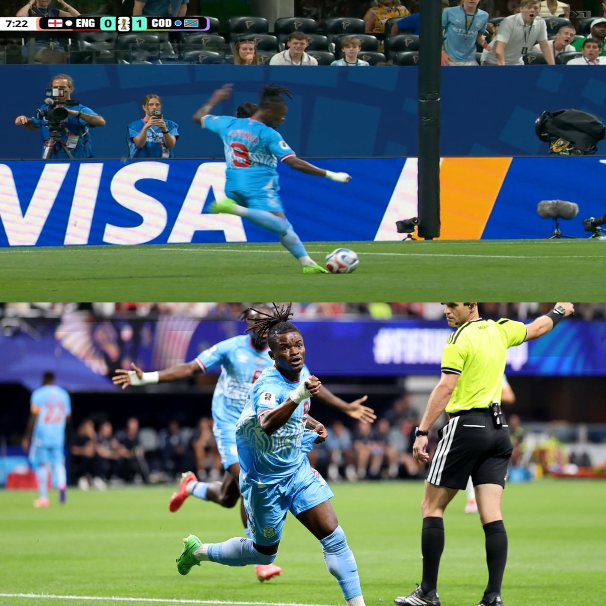 Brian Cipenga goal DR Congo vs England