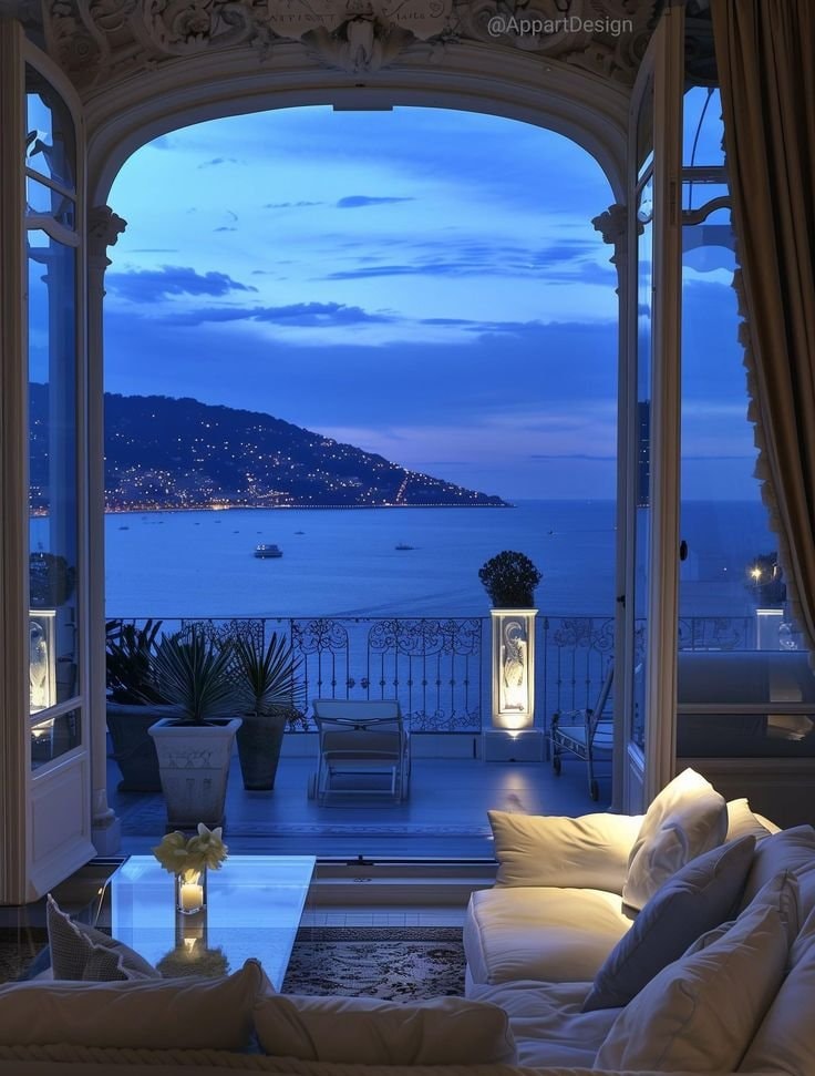 night view of Capri