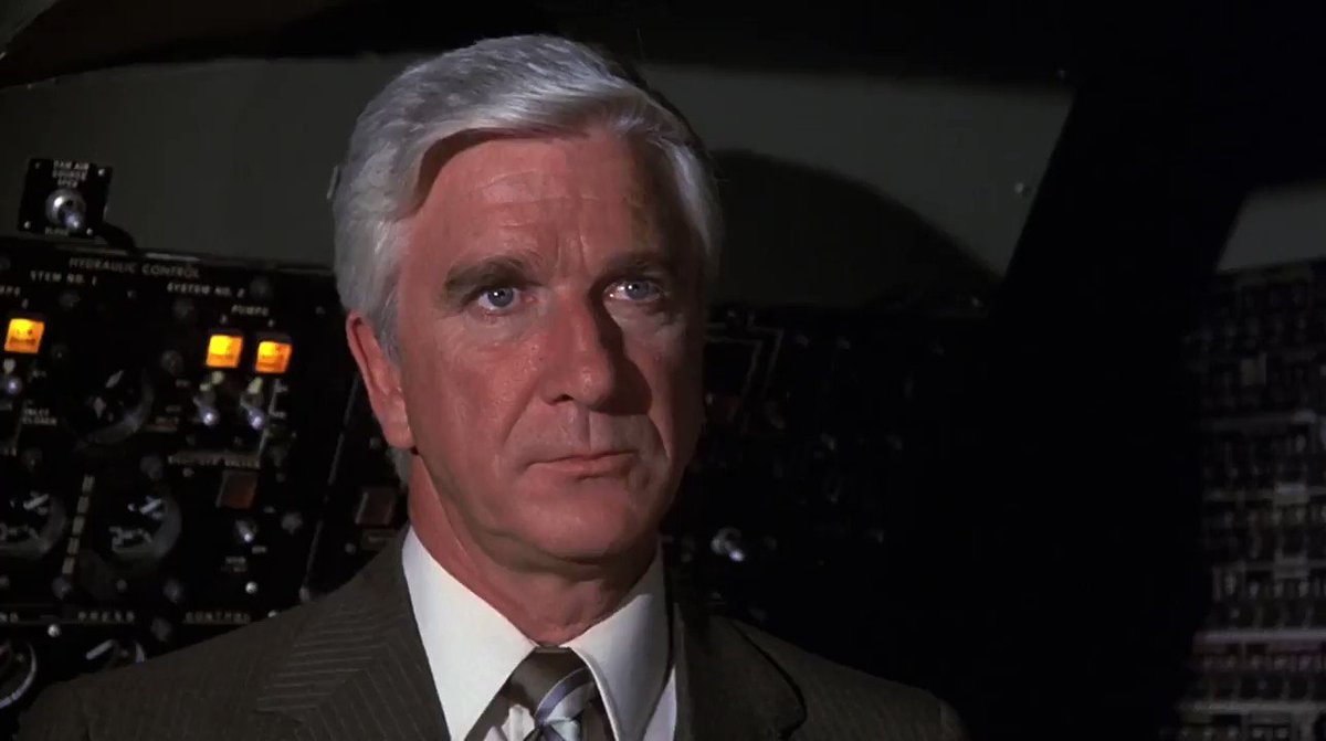Leslie Nielsen Airplane! 46 years