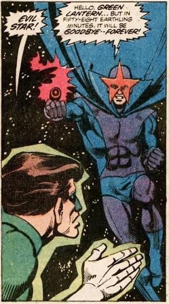 Evil Star vs Green Lantern comic panel (photo 1 of 2)