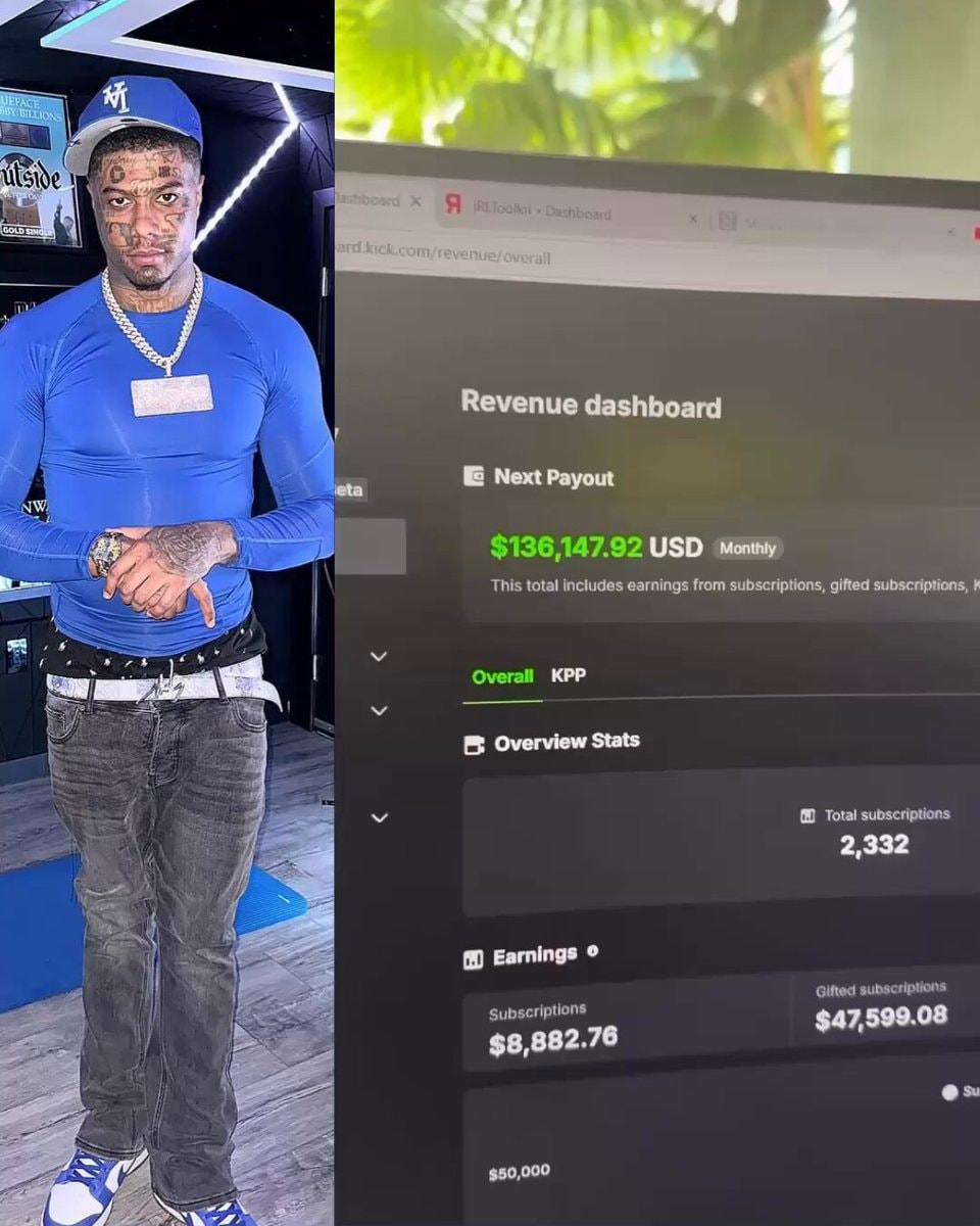 Blueface weekly streaming income Blueface weekly streaming income
