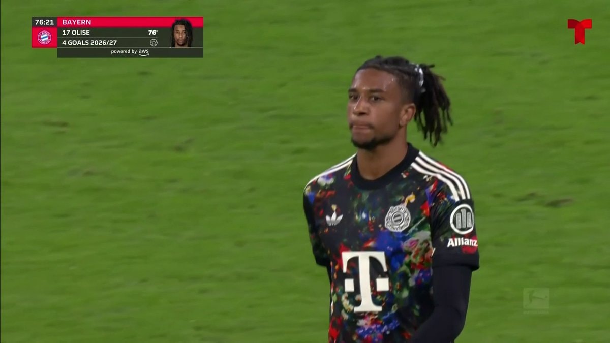 Michael Olise hat trick Bayern Munich