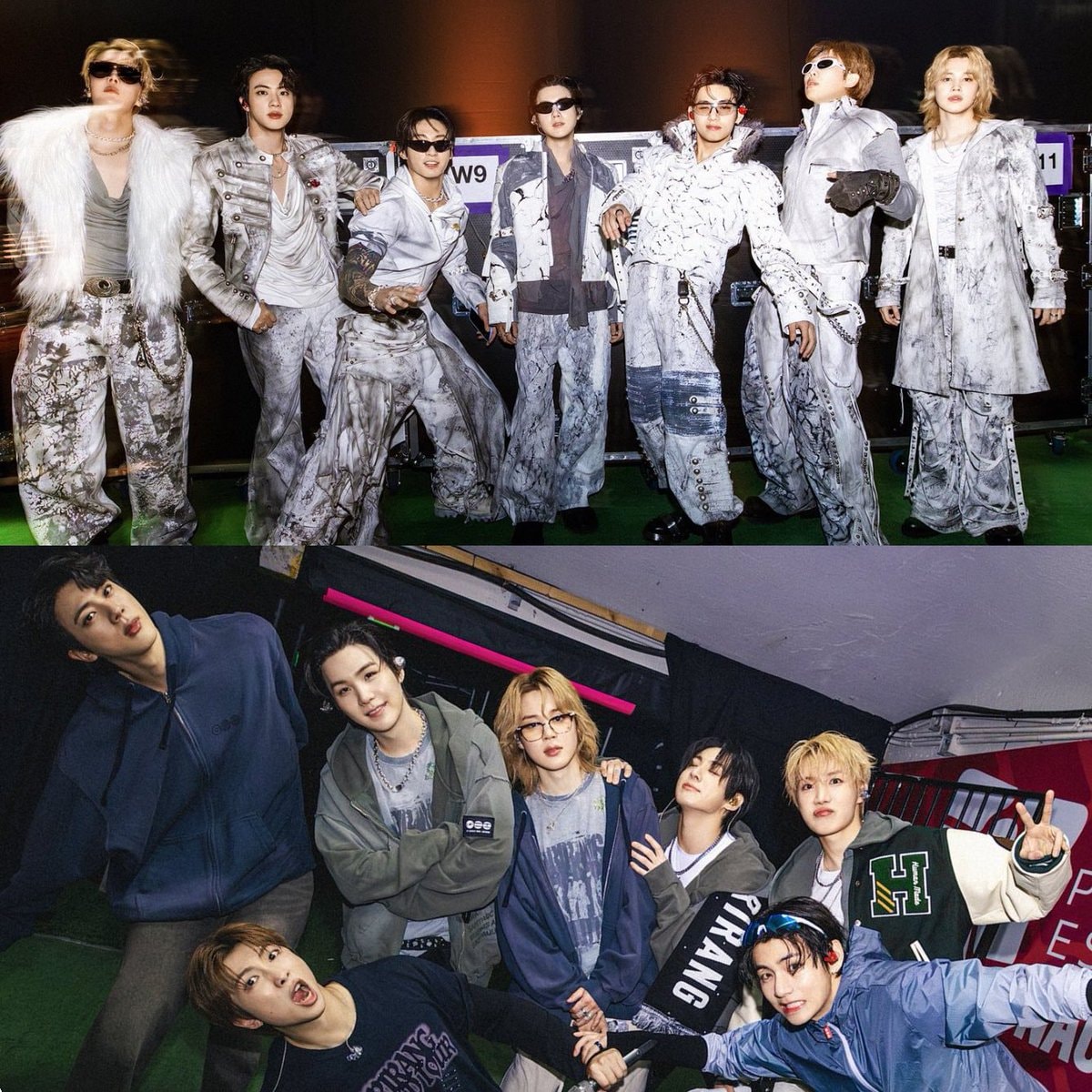 K-pop group pose
