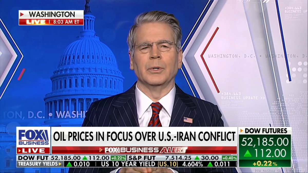Scott Bessent Iran warning