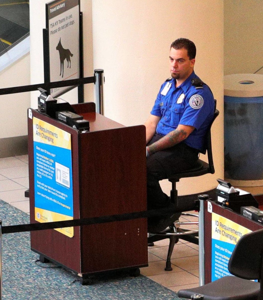 TSA agents must stand during shifts
