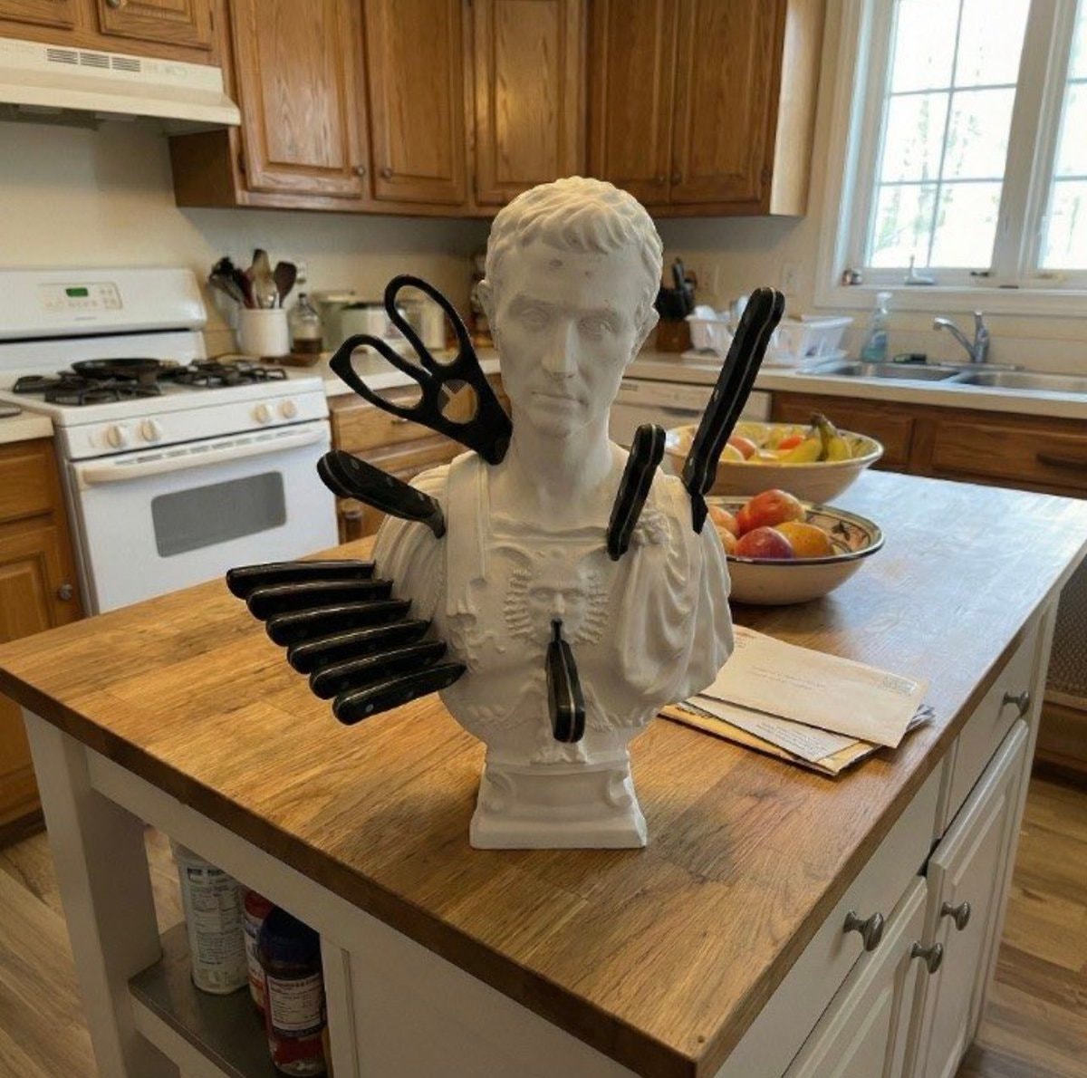 Julius Caesar knife block