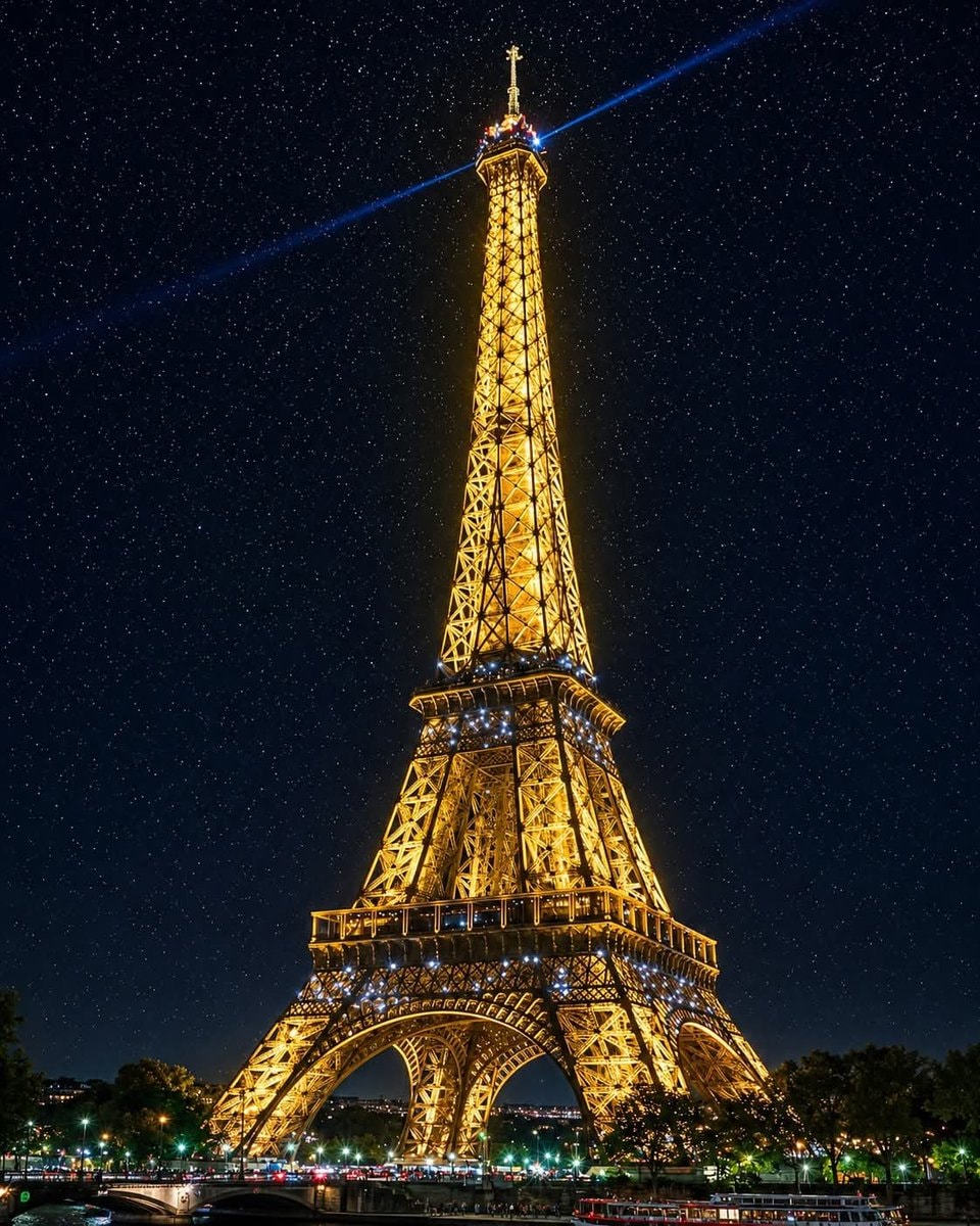 Eiffel Tower Paris night