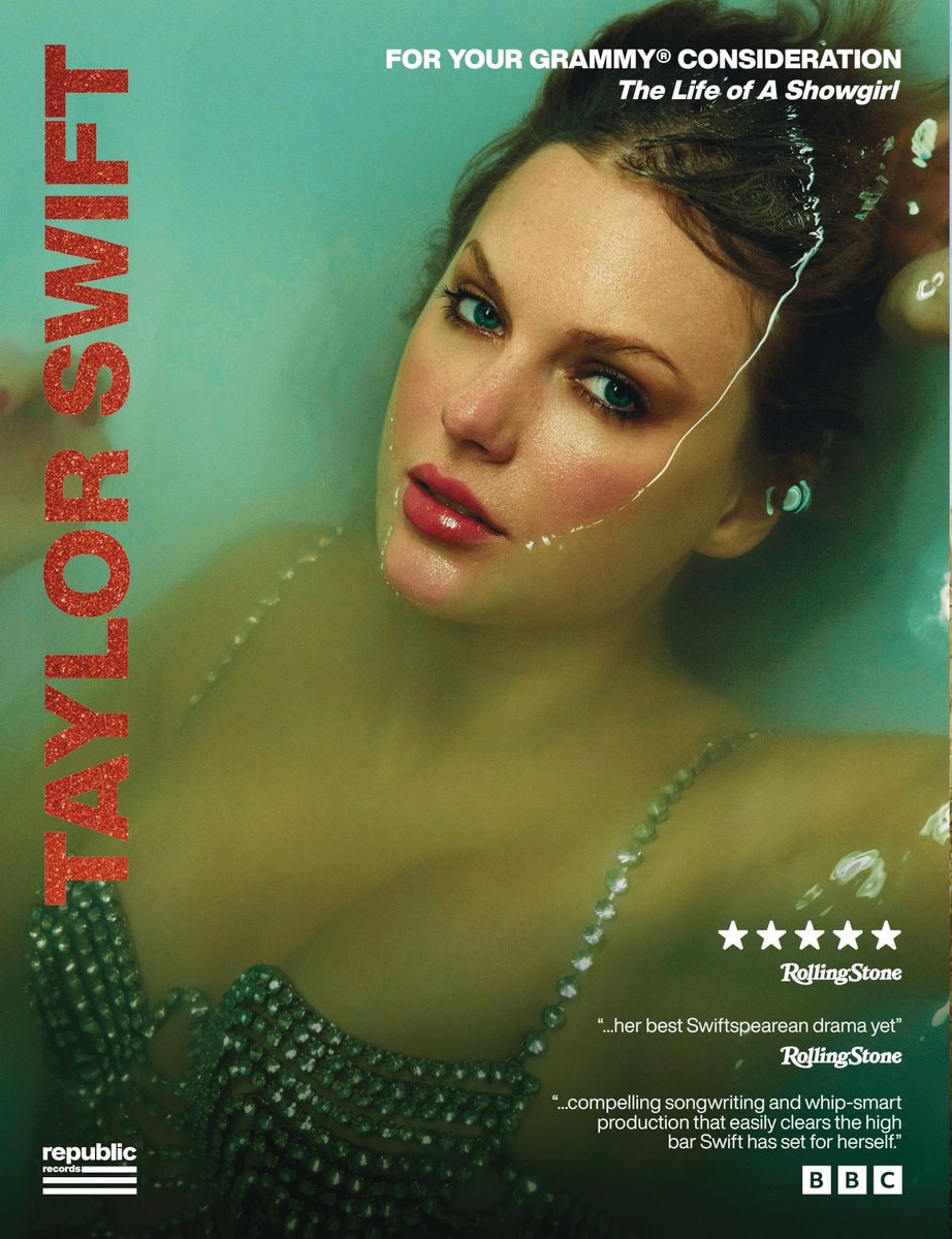 Taylor Swift GRAMMYs campaign ad Taylor Swift GRAMMYs campaign ad