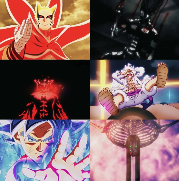 Anime characters at the peak