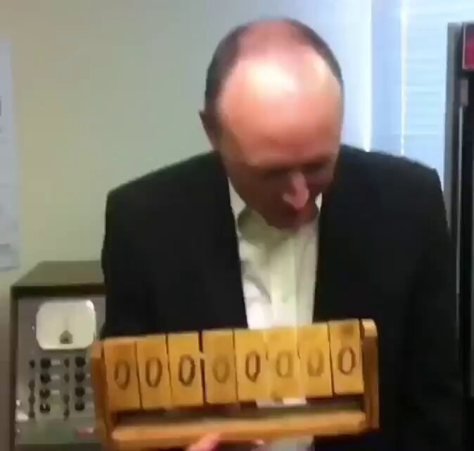 binary system wooden counter