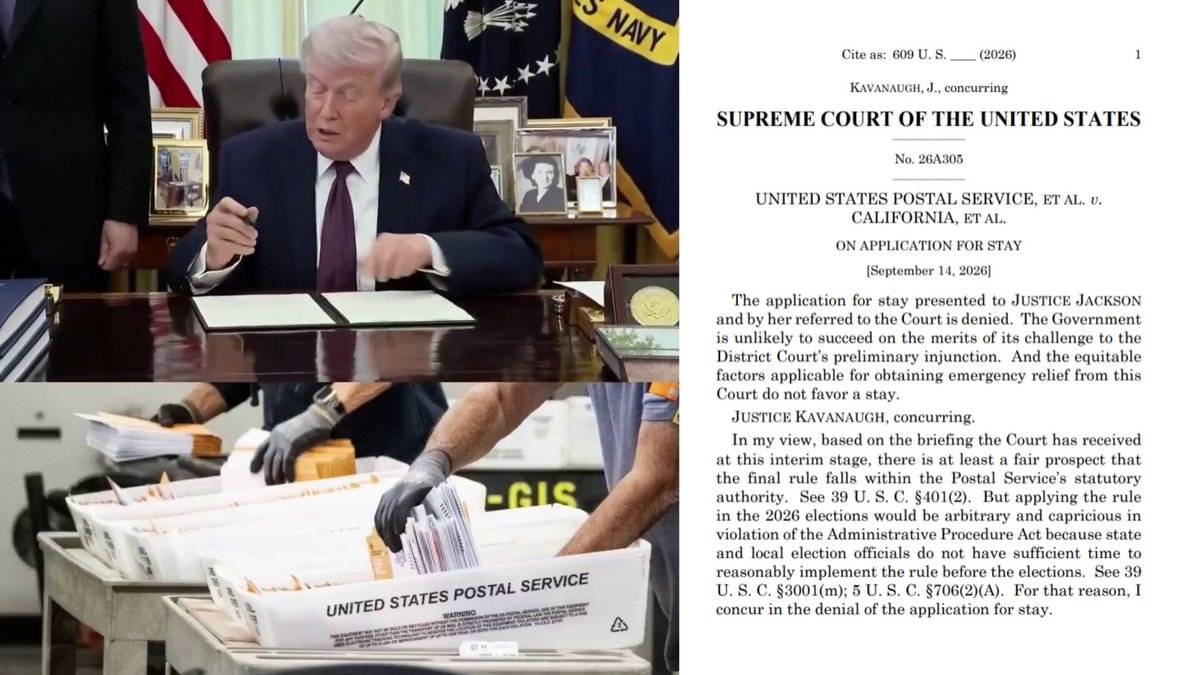 Supreme Court blocks Trump USPS mail-in ballot rules