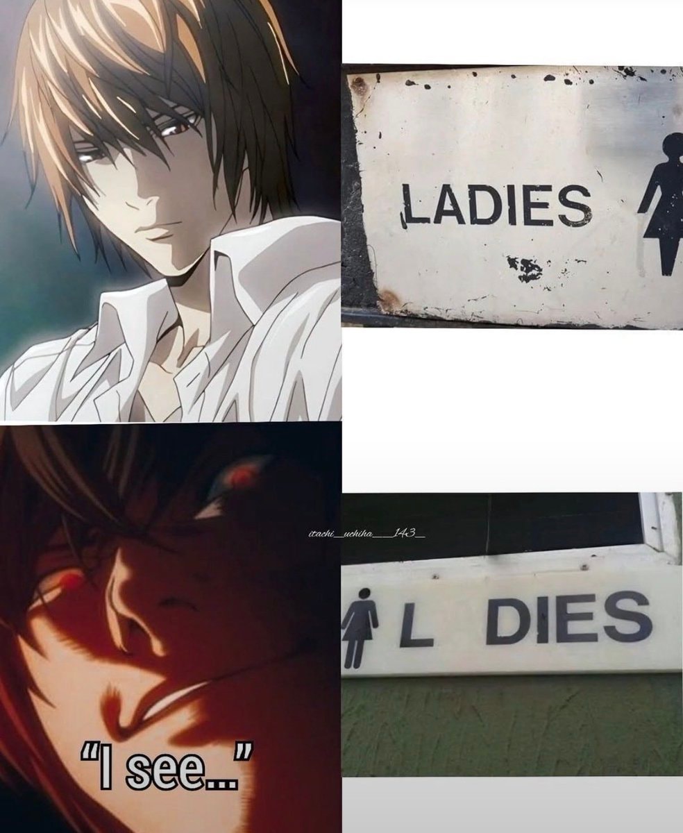 LADIES to L DIES meme edit