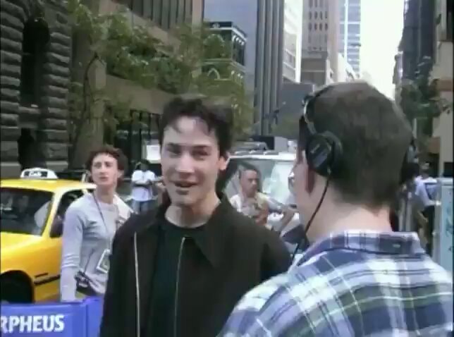 Keanu Reeves The Matrix behind the scenes 1999