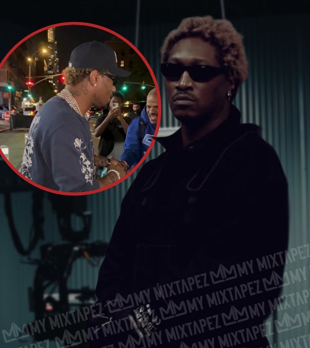 Future gives money to homeless man in NYC