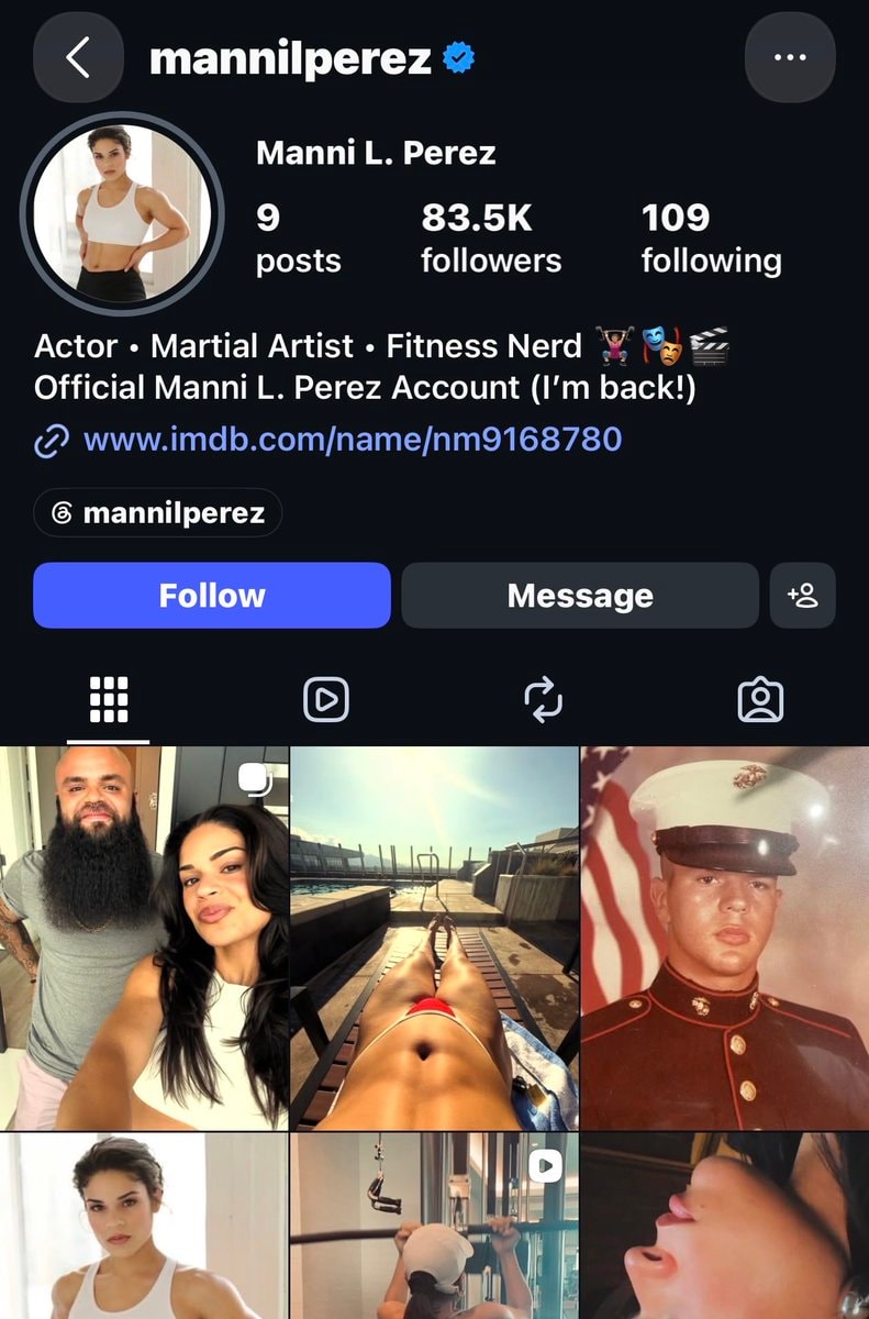 Manni L. Perez gains 80k Instagram followers