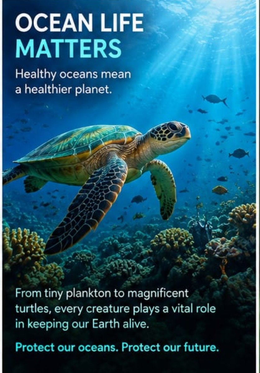 Sea turtle ocean life matters