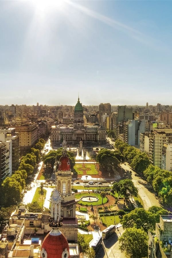 Buenos Aires Argentina pink building green dome (photo 4 of 4)