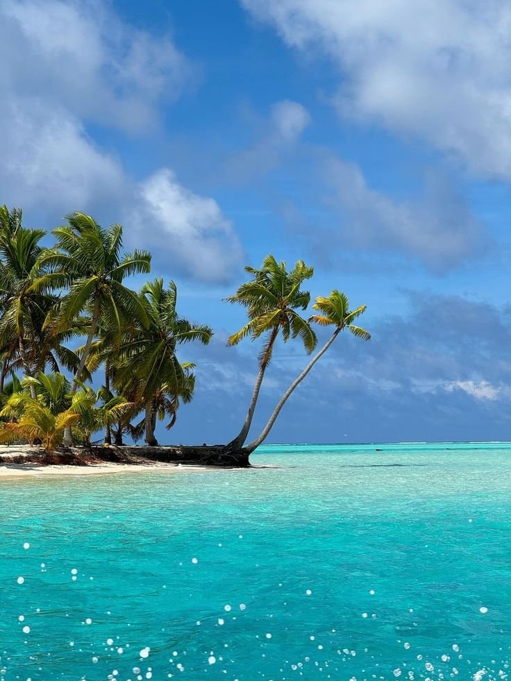 Maldives beach scene
