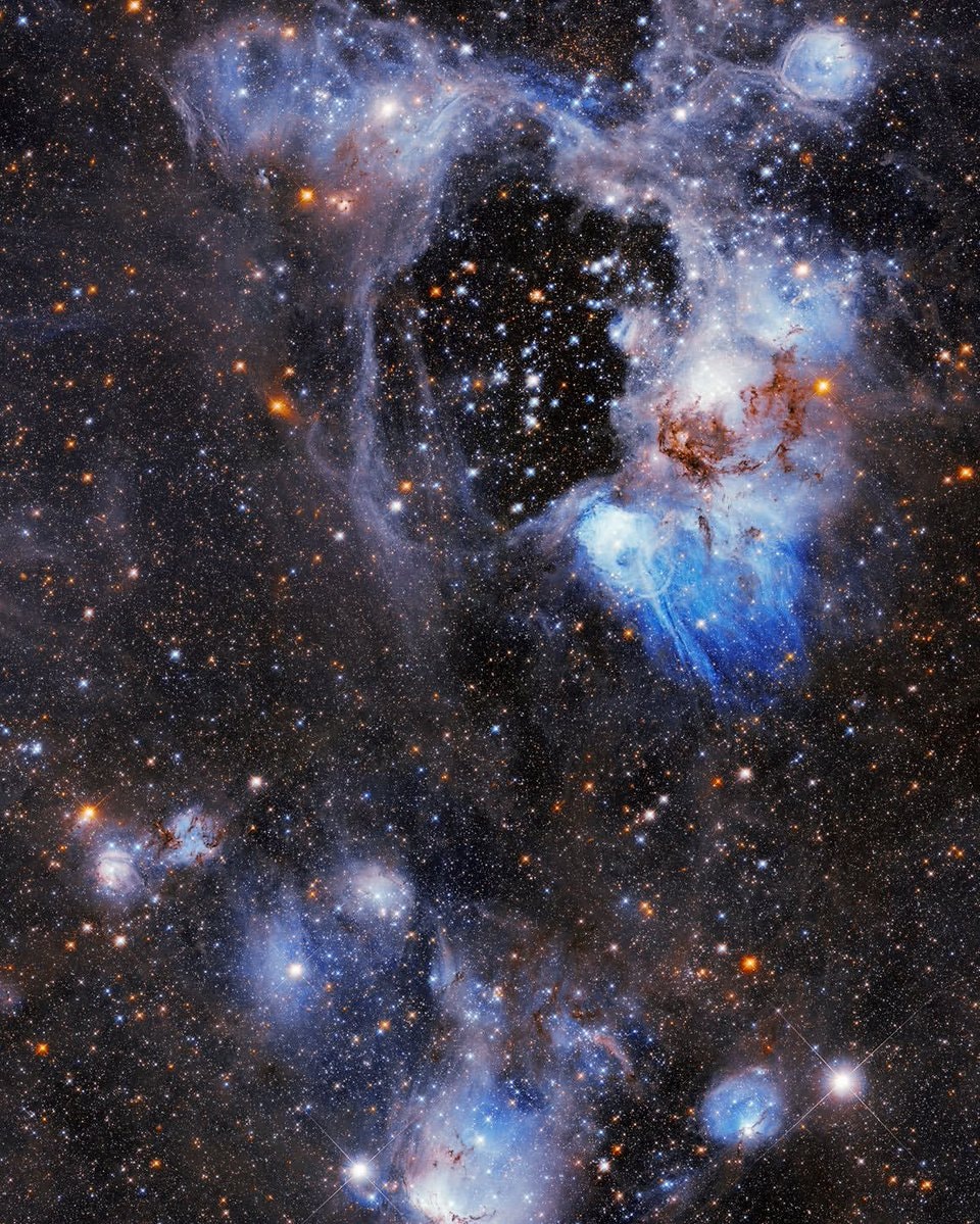 N44 nebula in deep space