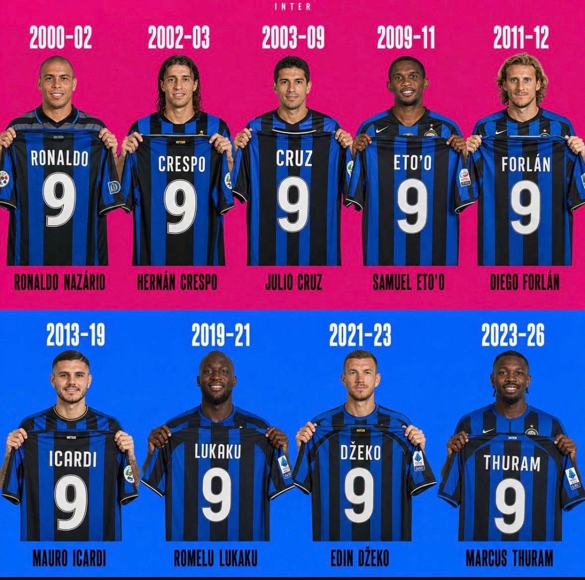 Inter Milan number 9 jersey